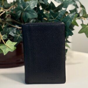 Givenchy Grained Calfskin Bifold Card Holder — Black